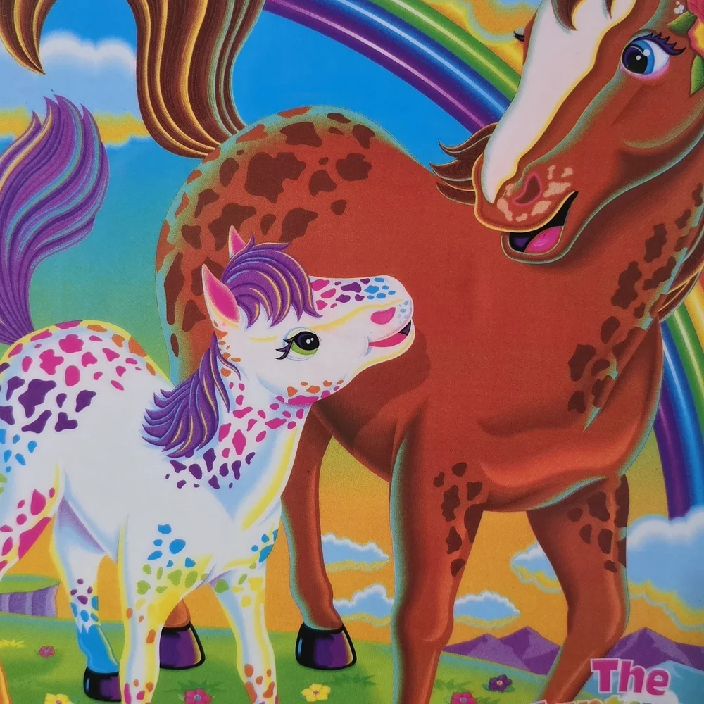 Lisa Frank Colorful Horse and Foal Toy